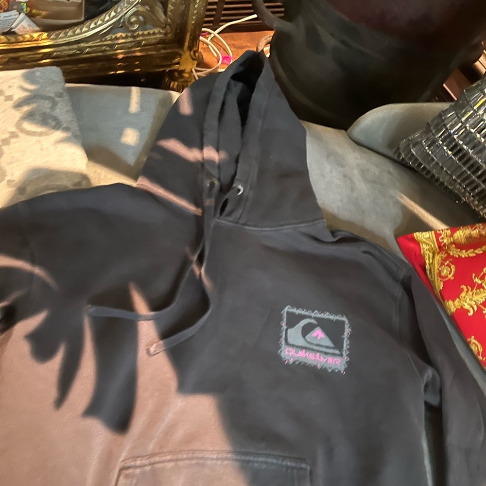 Quiksilver Charcoal Hoodie with Subtle Logo